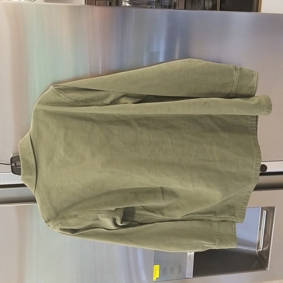 💕FAHERTY💕 Savannah Cotton Overshirt Jacket~ Fatigue Green XS NWT - Picture 13 of 16